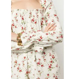 Reformation Hudsen Dress Floral Size UK 10 for rent on The Volte - image 4