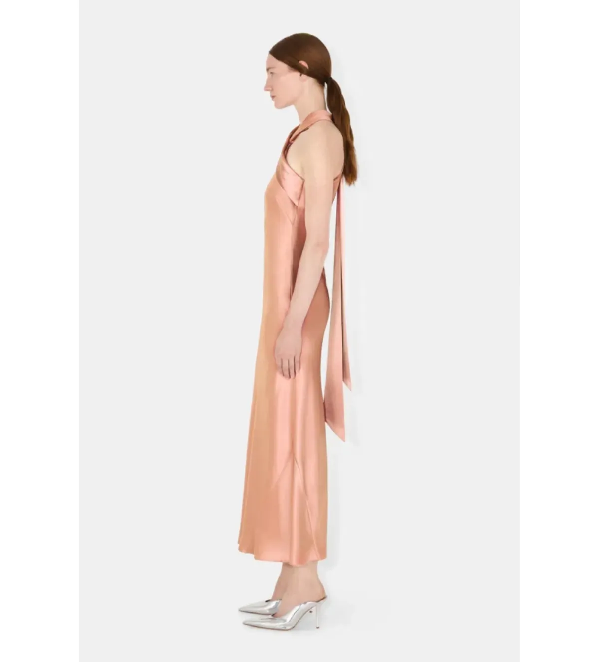 Galvan Rent Pandora Midi Dress Ballet Pink Size 10 - Image 2
