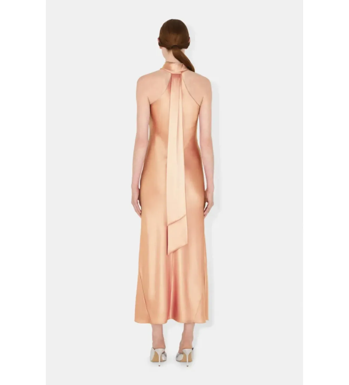 Galvan Rent Pandora Midi Dress Ballet Pink Size 10 - Image 3