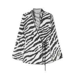 Rixo Zebra Blossom Sequin Top Print Size UK 10 for rent on The Volte - image 4