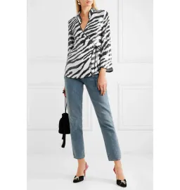 Rixo Zebra Blossom Sequin Top Print Size UK 10 for rent on The Volte - image 1