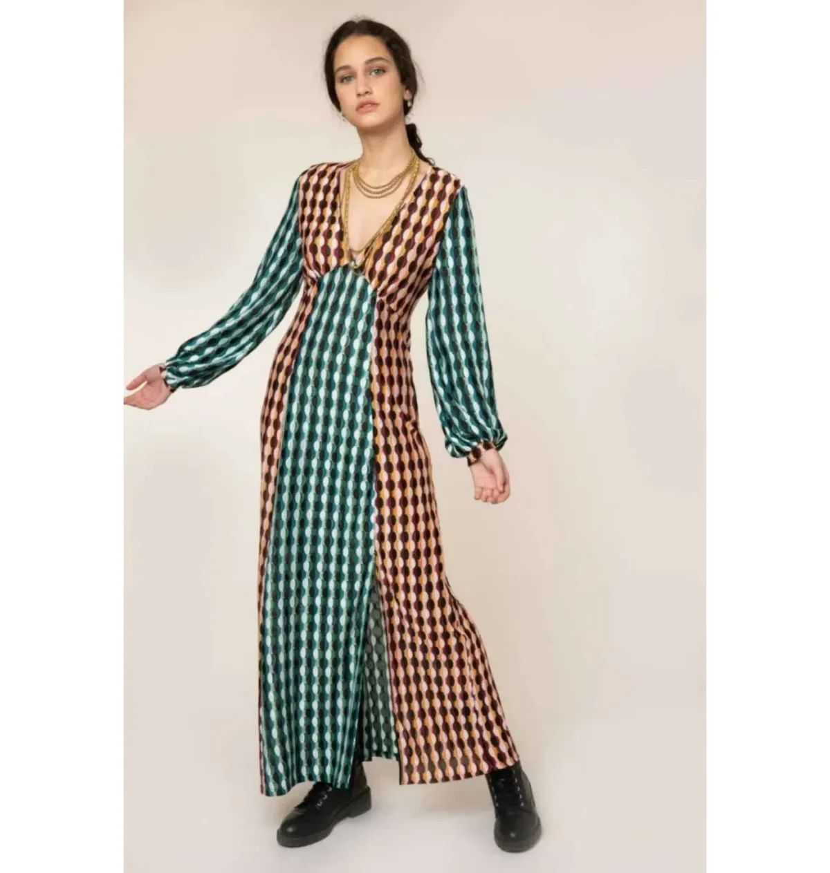 Rixo Phoebe Crochet Knit Dress Multi Size UK 10 - Image 1