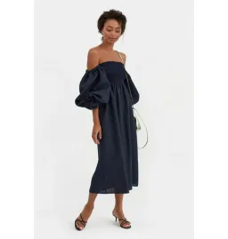 Sleeper Atlanta Dress in Navy Size S / UK 8 for rent on The Volte - image 5