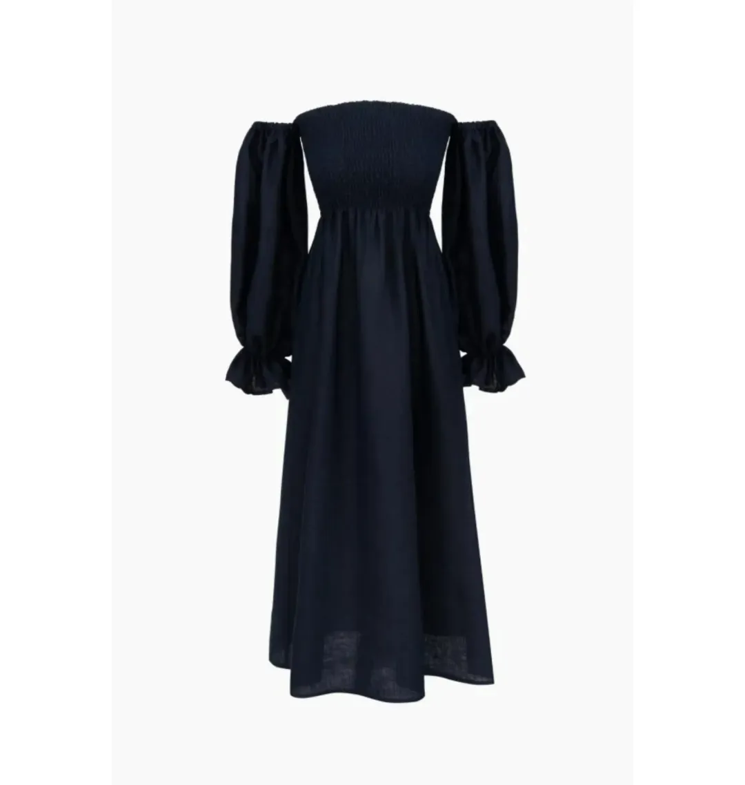Sleeper Atlanta Dress in Navy Size S / UK 8 for rent on The Volte - main image