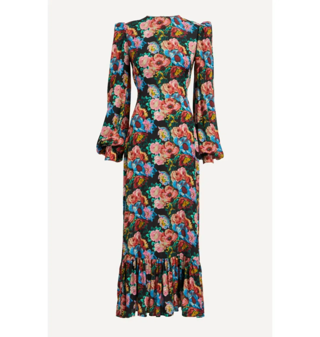 The Vampire’s Wife Villanelle Dress Floral Size UK 12 for rent on The Volte - main image