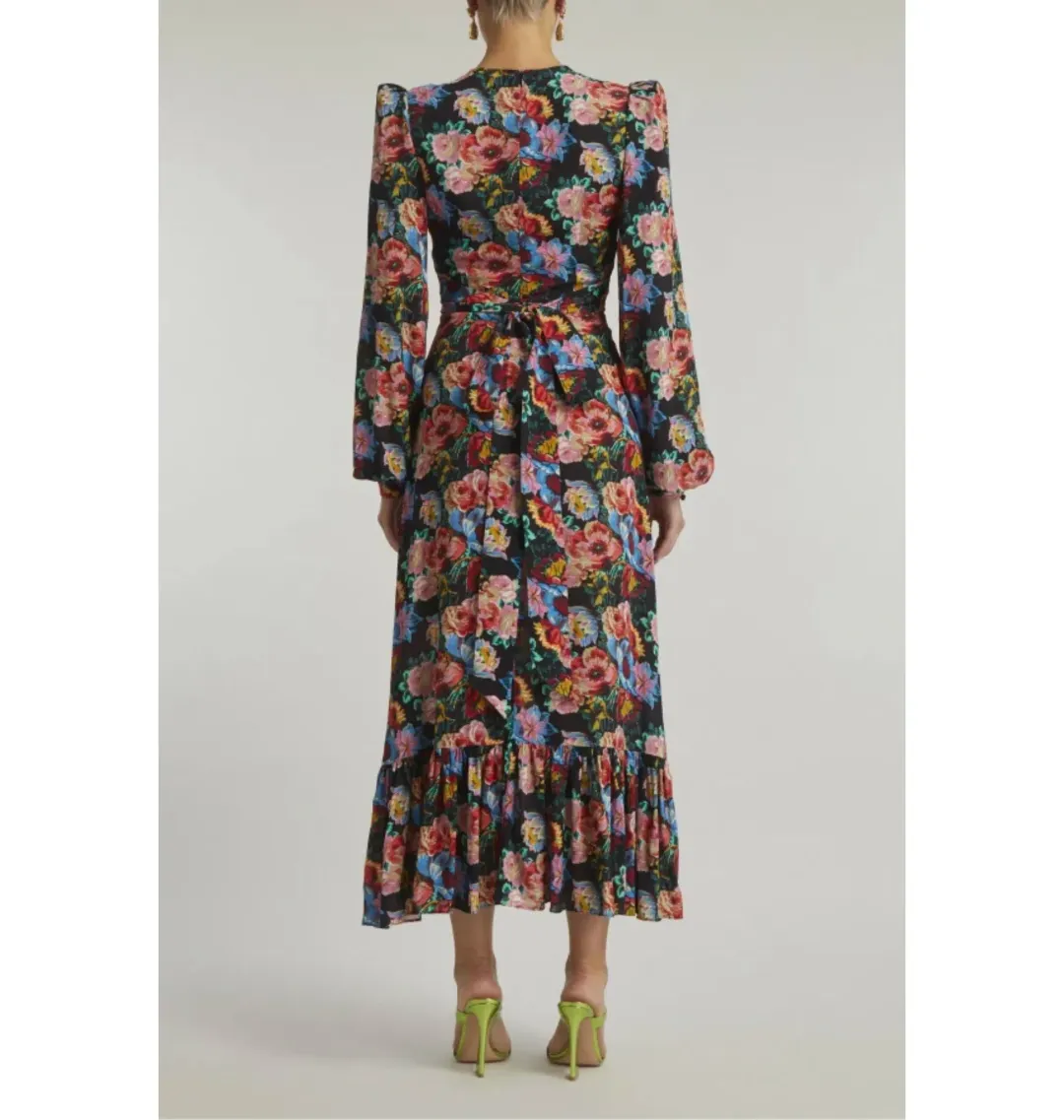 The Vampire’s Wife Villanelle Dress Floral Size UK 12 for rent on The Volte - main image