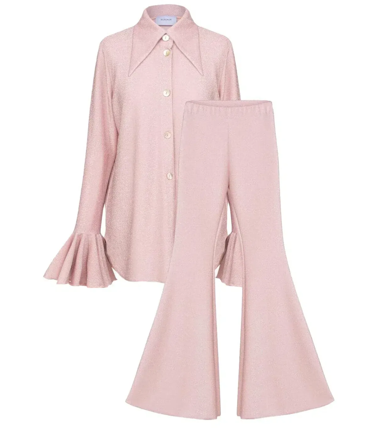 Sleeper Venera Lurex Lounge Suit Pink Size M / AU 10 - Image 4