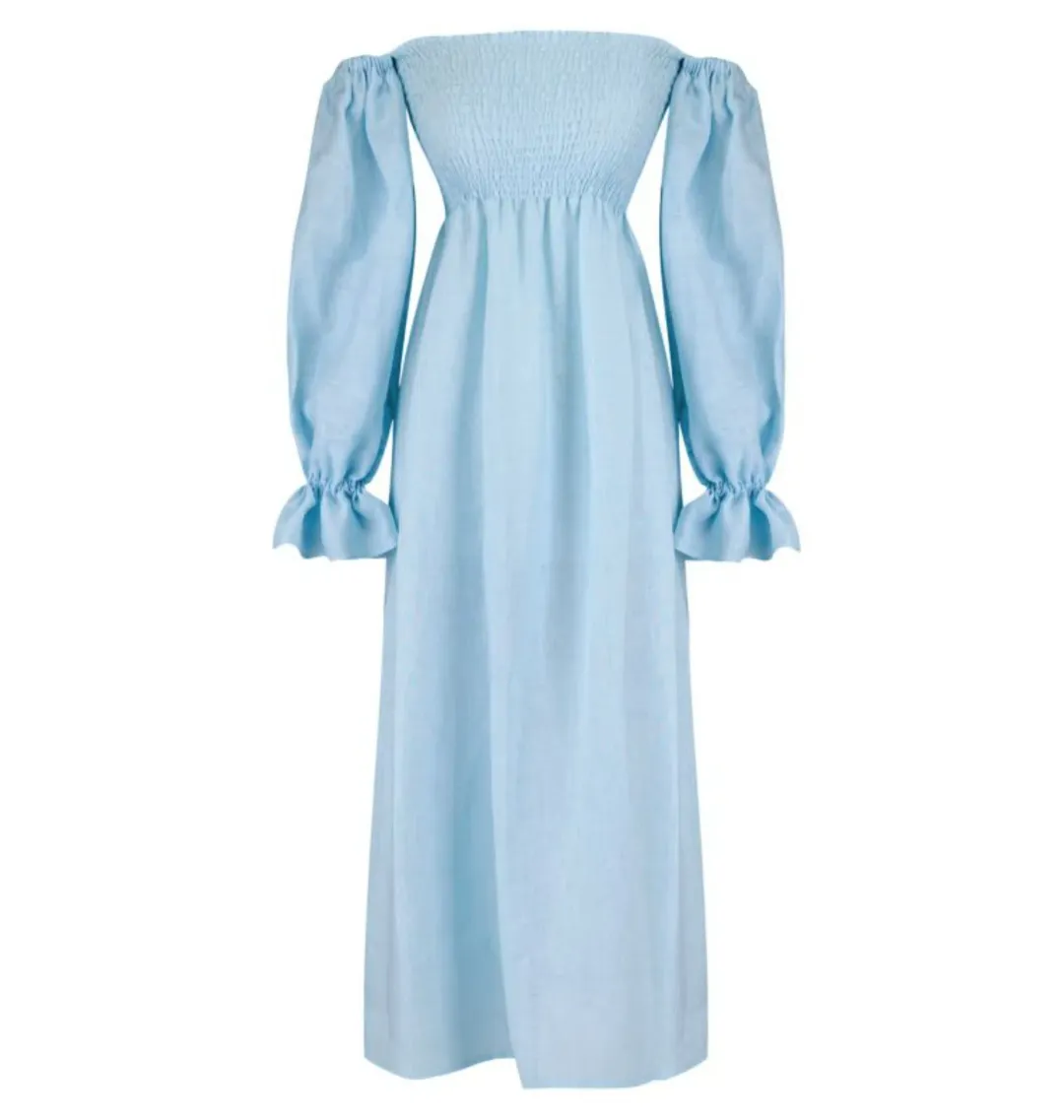 Sleeper Atlanta Dress Blue Size UK 10 for rent on The Volte - main image