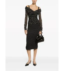 Dolce & Gabanna Polka Dot Pencil Skirt Size 42 / UK 10 for rent on The Volte - image 1