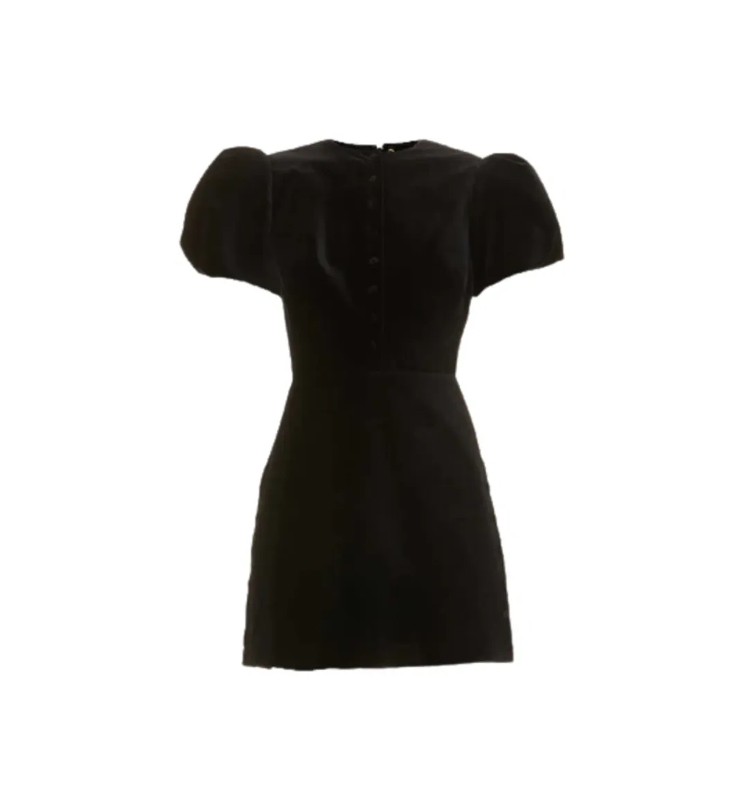 The Vampire’s Wife Heartbreak Puff Sleeve Dress Black Size UK 12 for rent on The Volte - main image
