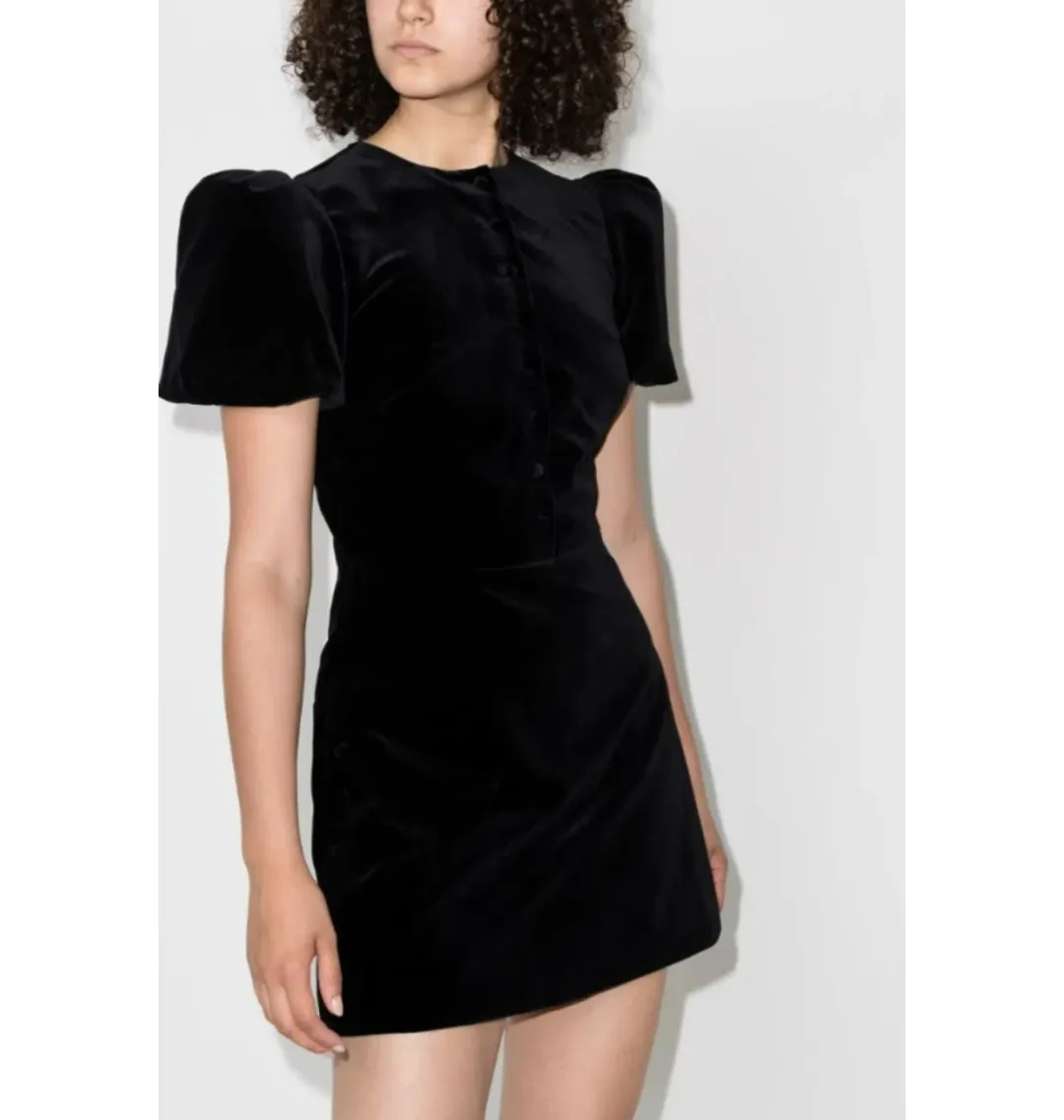 The Vampire’s Wife Heartbreak Puff Sleeve Dress Black Size UK 12 for rent on The Volte - main image