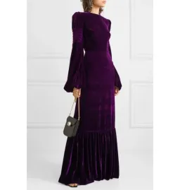The Vampire’s Wife Amethyst Velvet Gown Deep Plum Size UK 12 for rent on The Volte - image 2