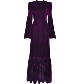 The Vampire’s Wife Amethyst Velvet Gown Deep Plum Size UK 12 for rent on The Volte - image 3