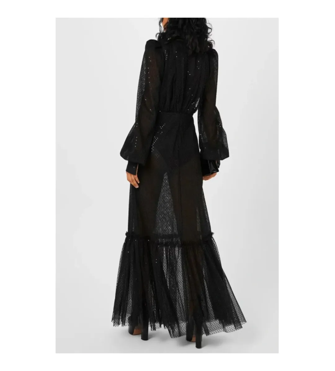 The Vampire’s Wife Royal Sorceress Gown in Black Size UK12 for rent on The Volte - main image