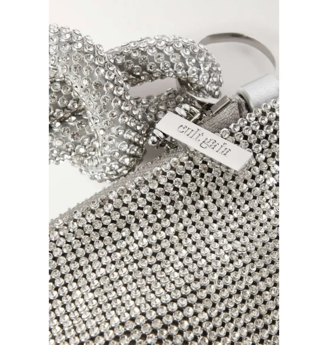Cult Gaia Hera Nano Crystal Bag Silver for rent on The Volte - main image