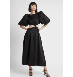 Aje Vanades Cut Out Dress Black Size UK 10 for rent on The Volte - image 1