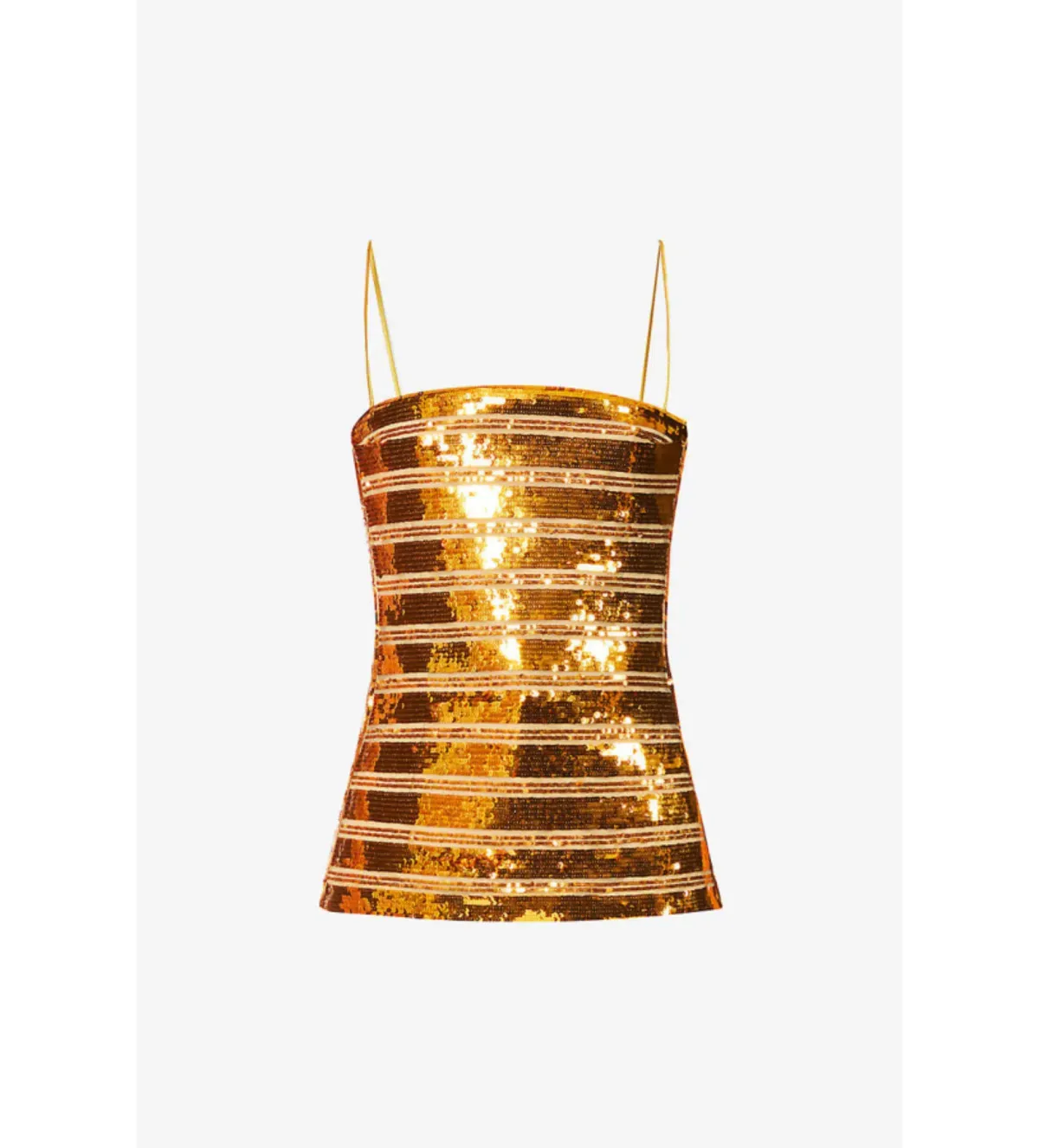 Galvan Stargaze sequin top in Honeycomb Size UK 12 - Image 3