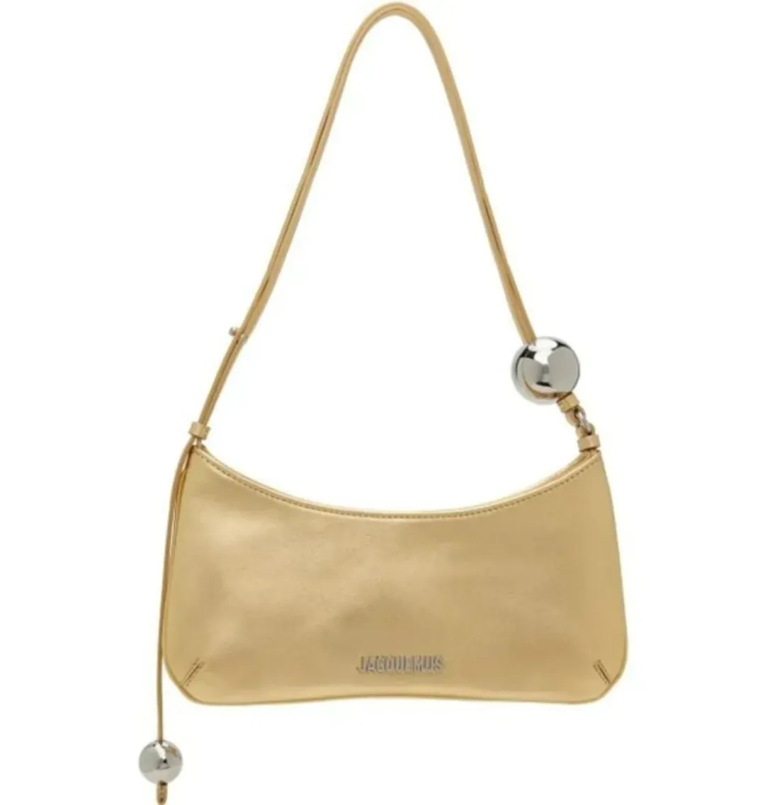 Jacquemus Le Bisou Shoulder Bag Gold for rent on The Volte - main image