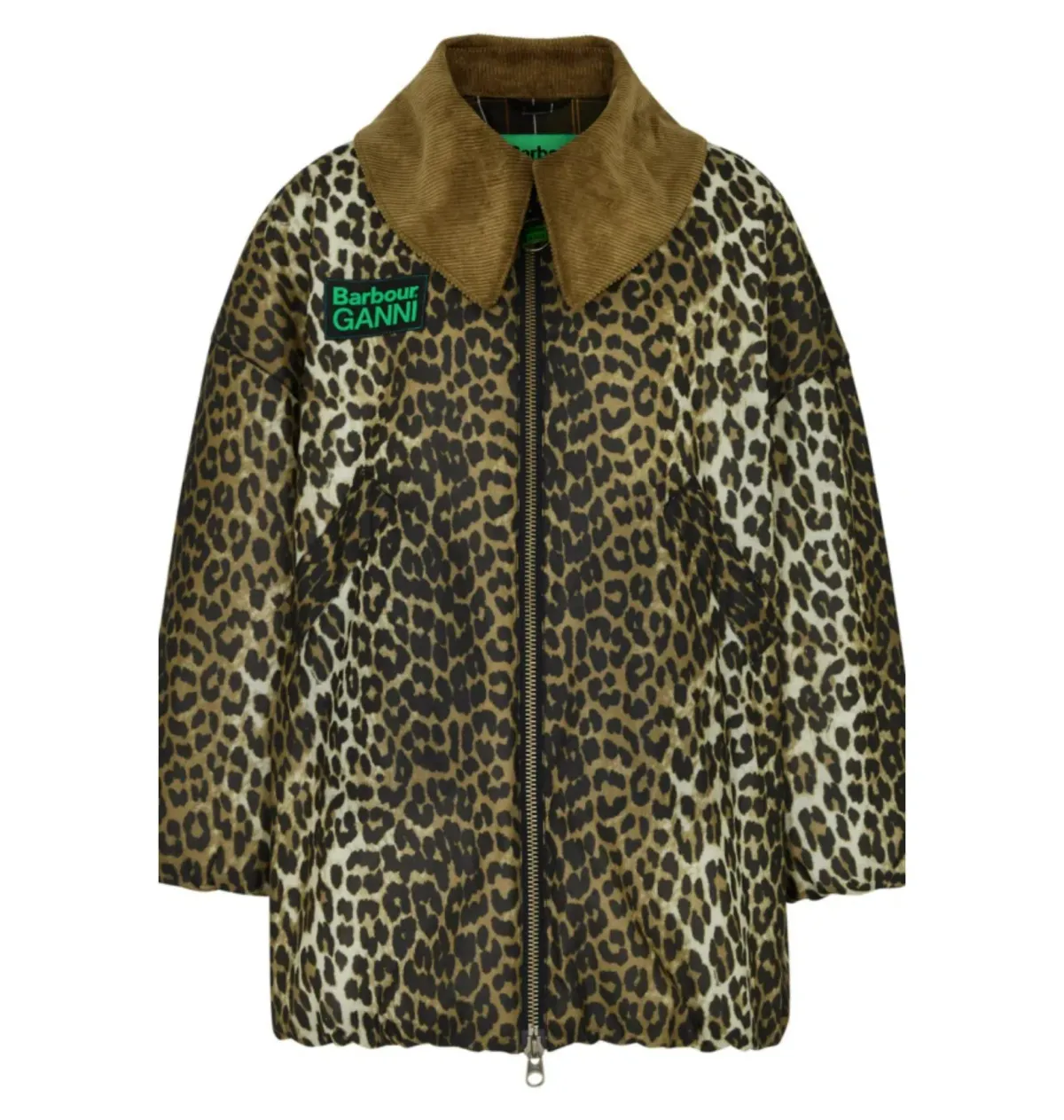 Ganni Leopard Print Bomber Jacket Print Size UK 12 - Image 4
