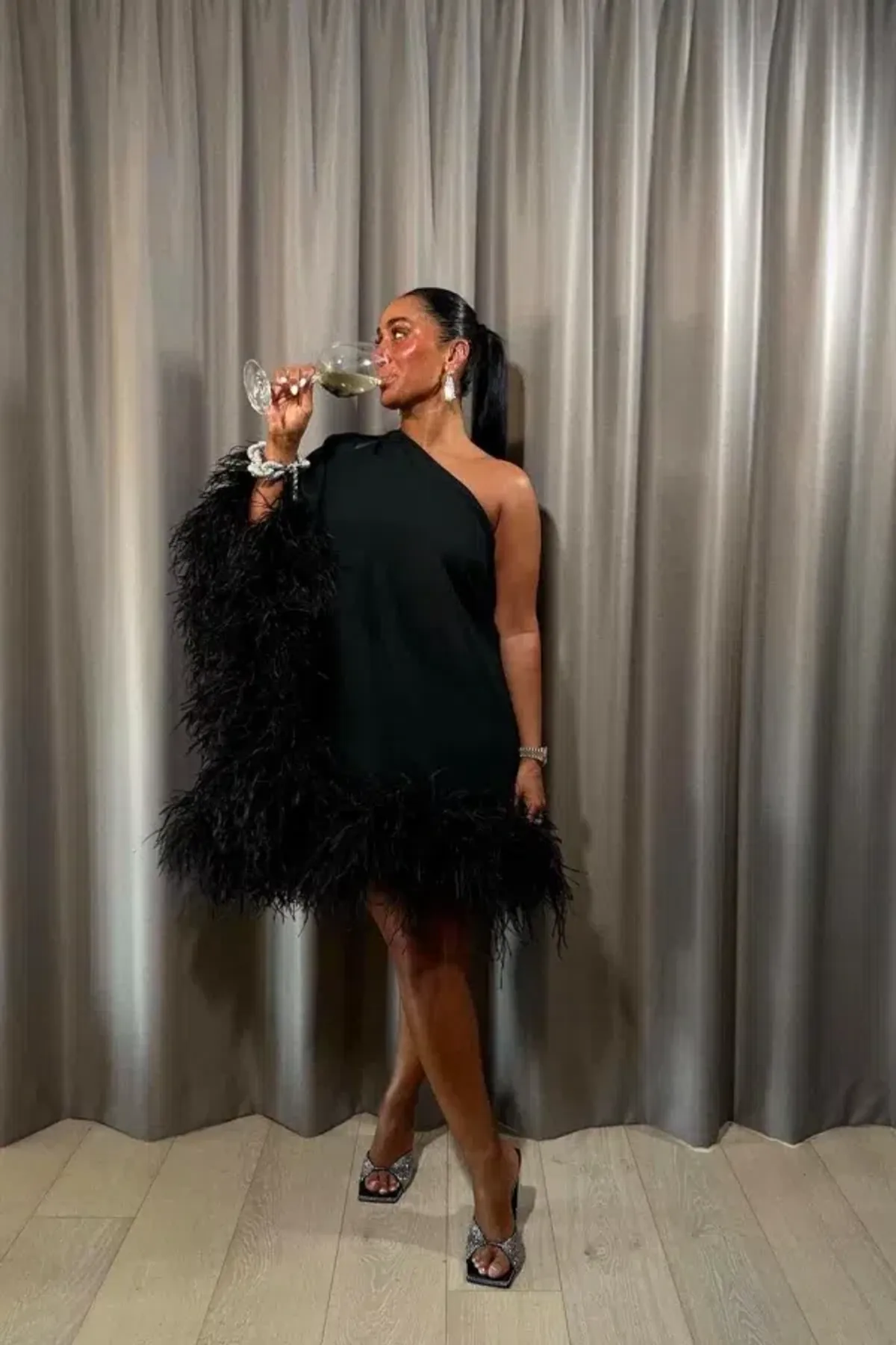 Taller Marmo Piccolo Ubud Mini Dress Black Size IT42 / UK 10 - Image 9