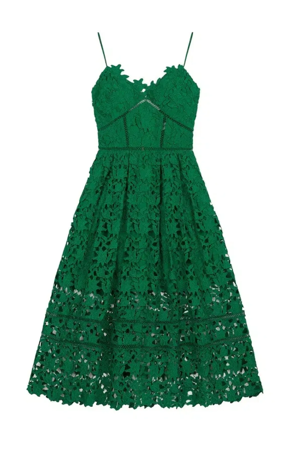 Self-Portrait Azalea Dress Green Size UK 12 - Image 3