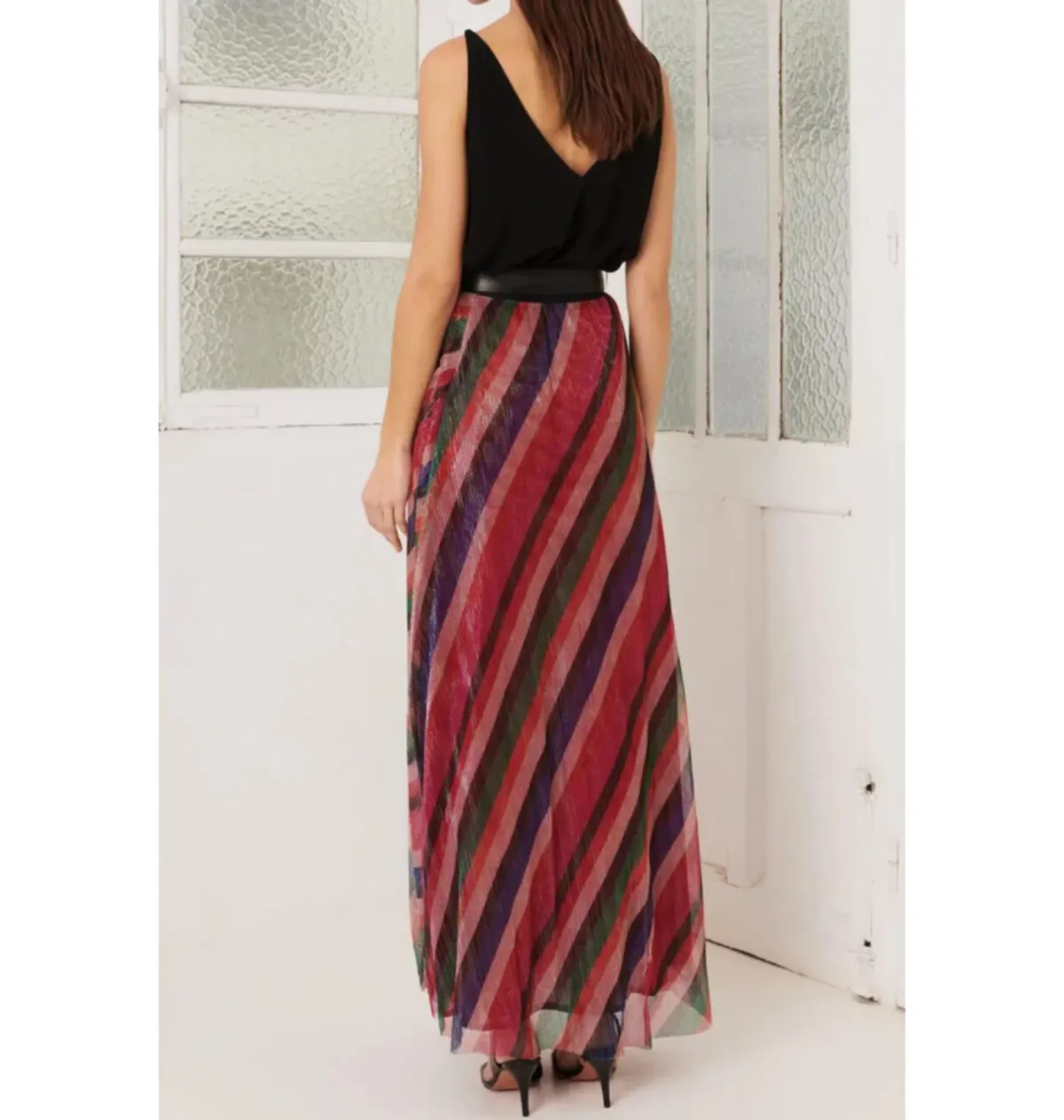 BA&SH Midnight Skirt Print Size 12 - Image 2
