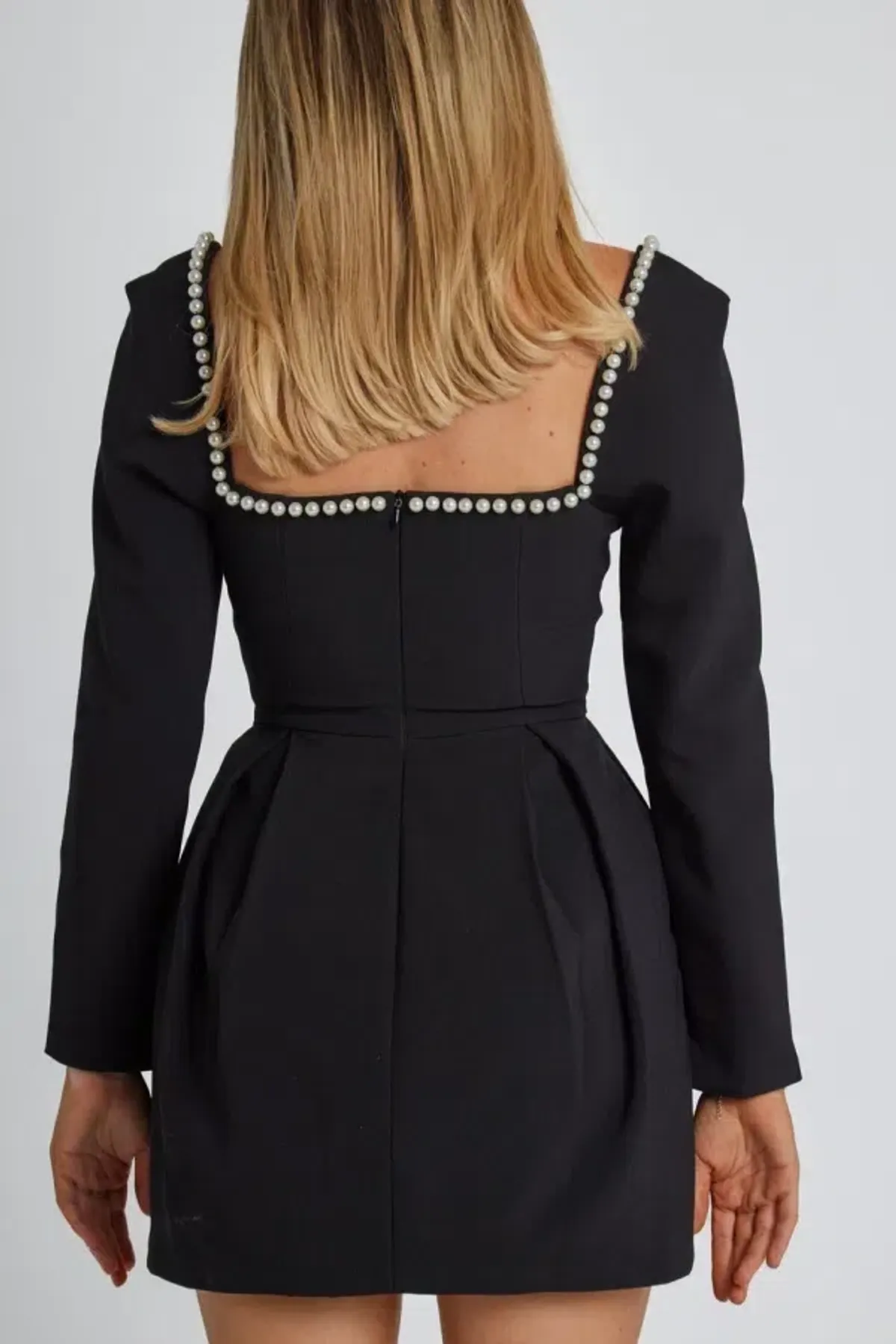 The Ultimate Muse Pearl Mini Dress Black Size 10 - Image 4