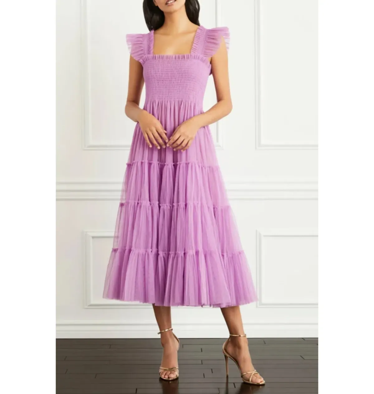 Hill House Home Collector’s Ellie Nap Midi Dress Pink Size 10 - Image 1