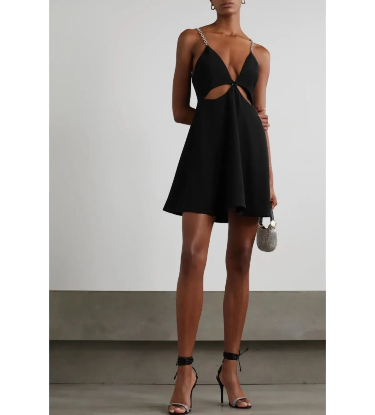 Simkhai Ellis Cut out Dress Black Size 12 for rent on The Volte - main image