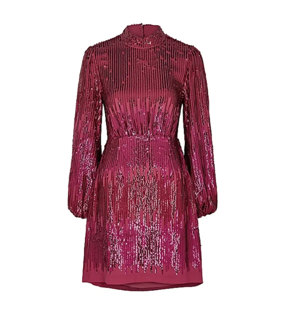 RIXO Lara Mini Dress Pink Sequin Size UK 12 - Image 3