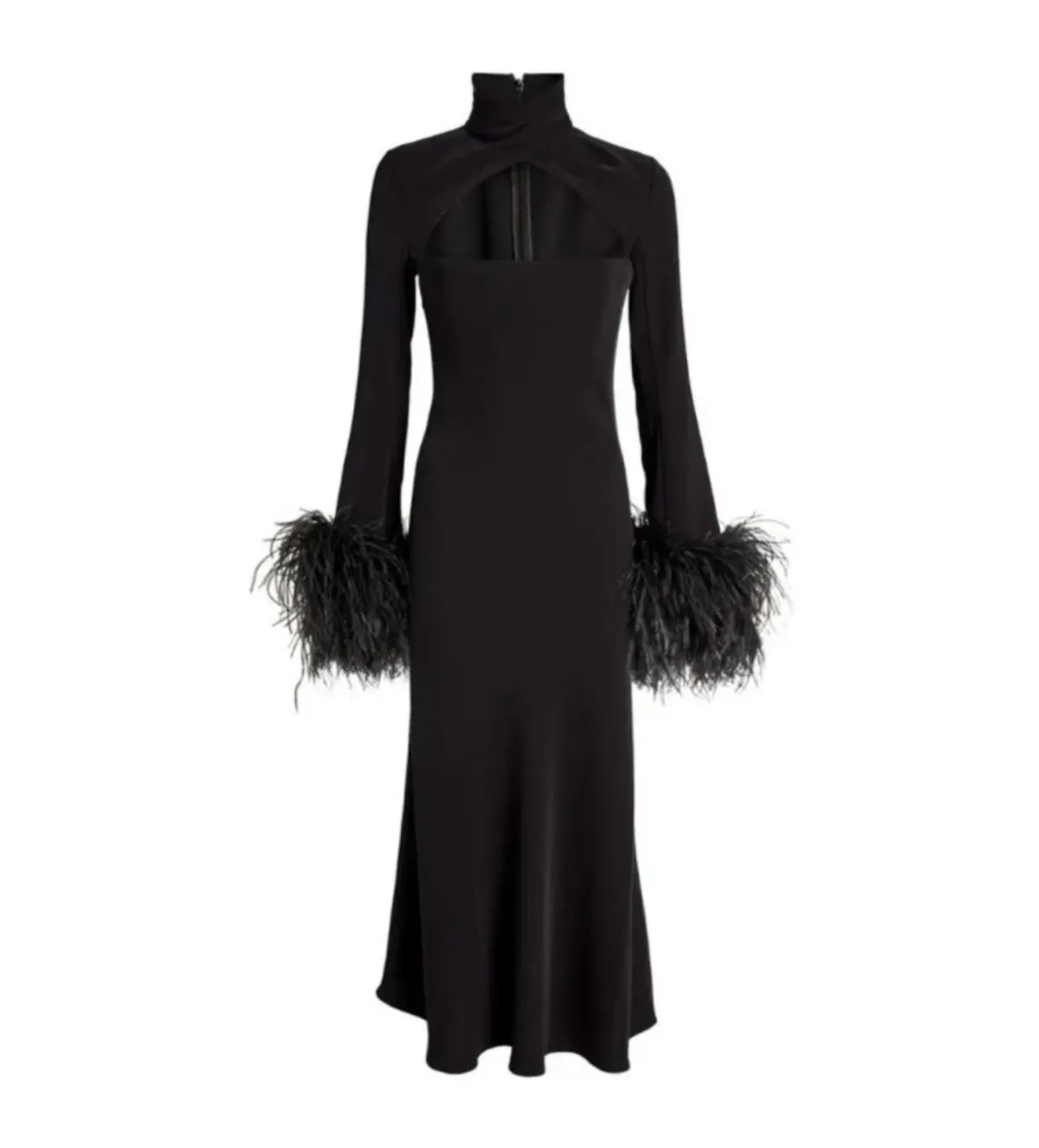 16ARLINGTON Odessa midi dress in Black Size UK 10 - Image 3