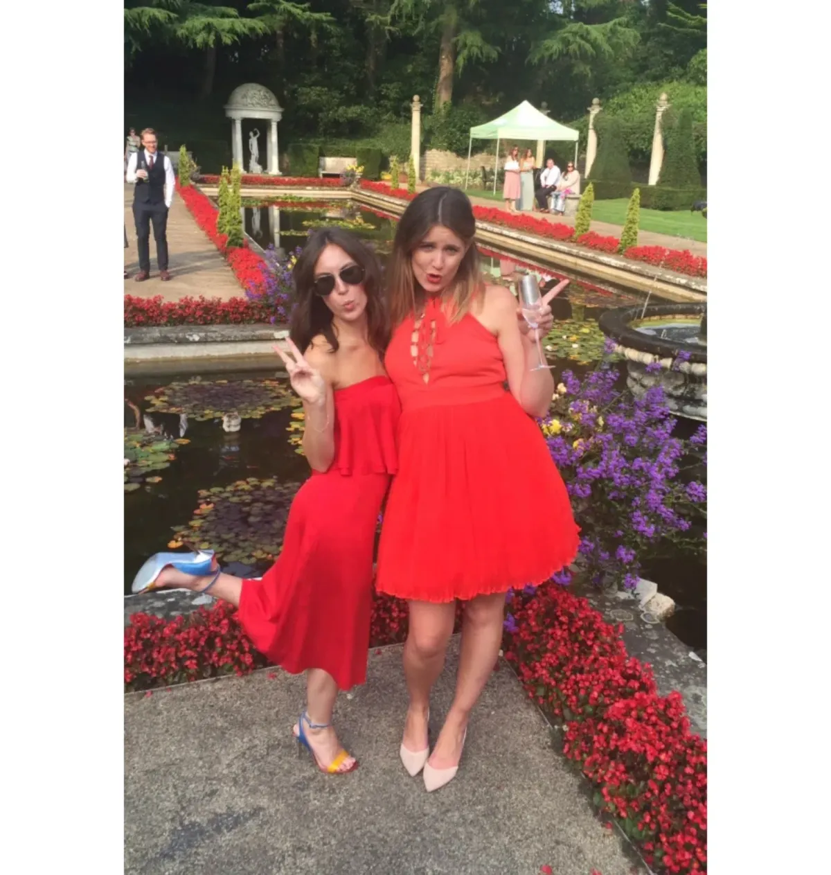 Manoush Fit and Flare Tulle Mini Dress Red Size 12 - Image 5