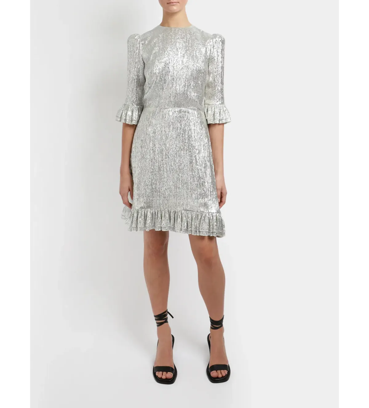 The Vampire’s Wife Falconetti Mini Dress Silver Size UK 14 - Image 1