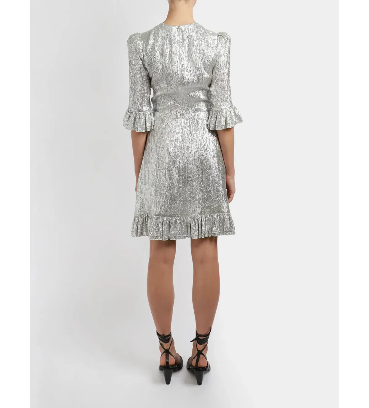 The Vampire’s Wife Falconetti Mini Dress Silver Size UK 14 - Image 3