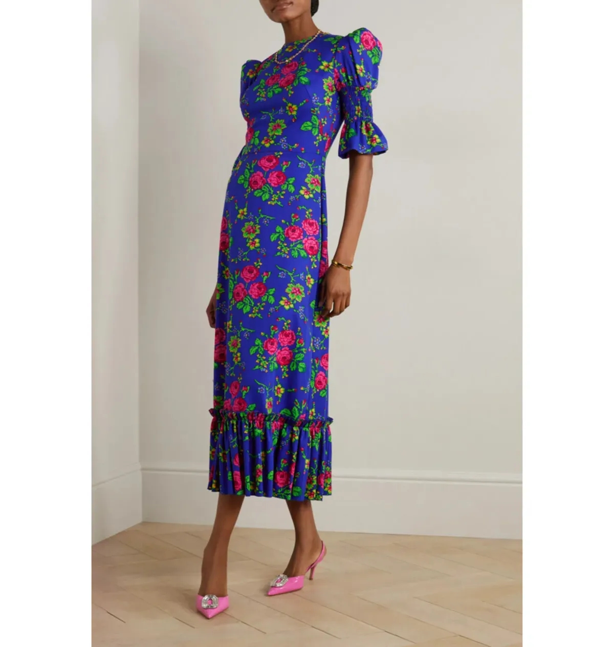 The Vampire’s Wife Toto Dress Blue Floral Size UK 12 - Image 1