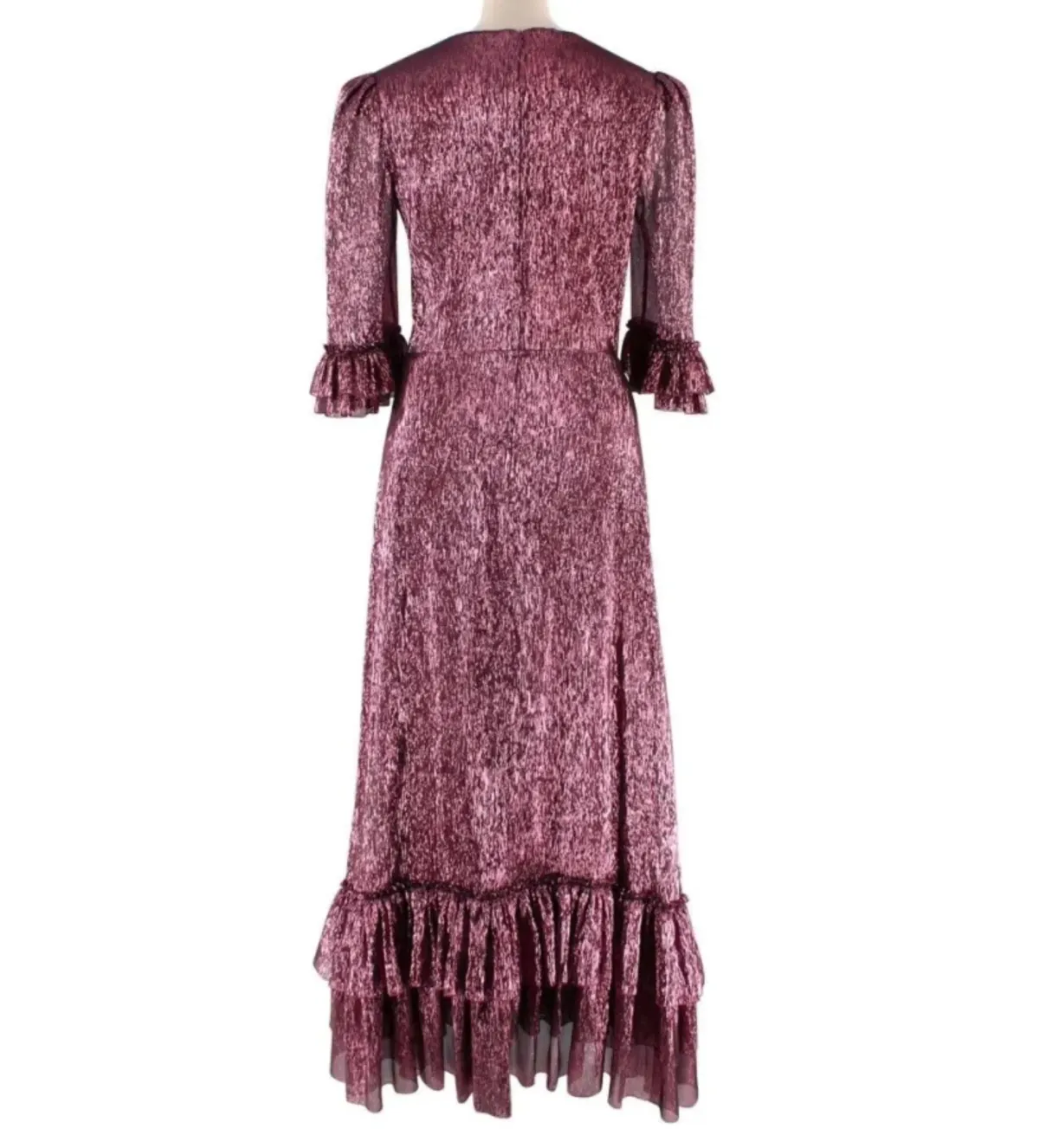 The Vampire’s Wife Falconetti Maxi Dress Berry Pink Size UK 10 - Image 5