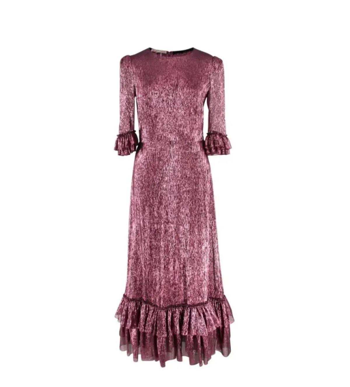 The Vampire’s Wife Falconetti Maxi Dress Berry Pink Size UK 10 - Image 2