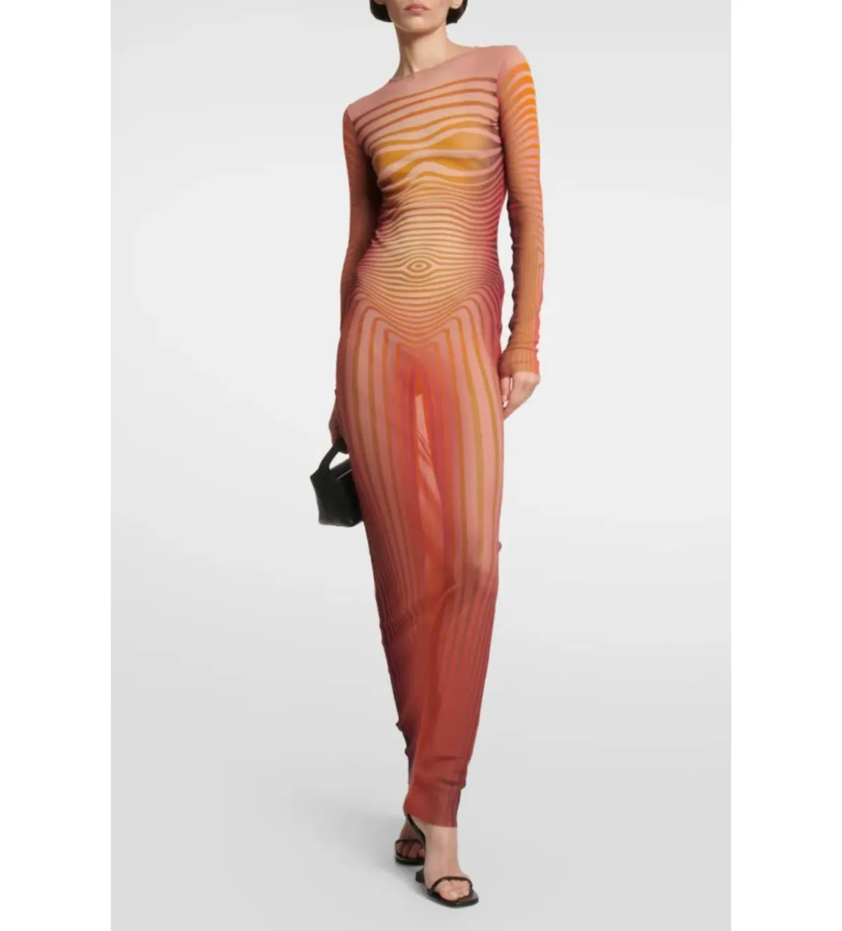 Jean Paul Gaultier Body Morphing Maxi Dress Multi Size UK 10 - Image 1