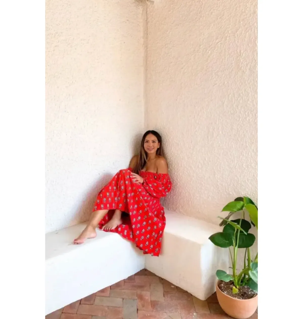 Rhode Harper Midi Dress Print Size 12 - Image 6