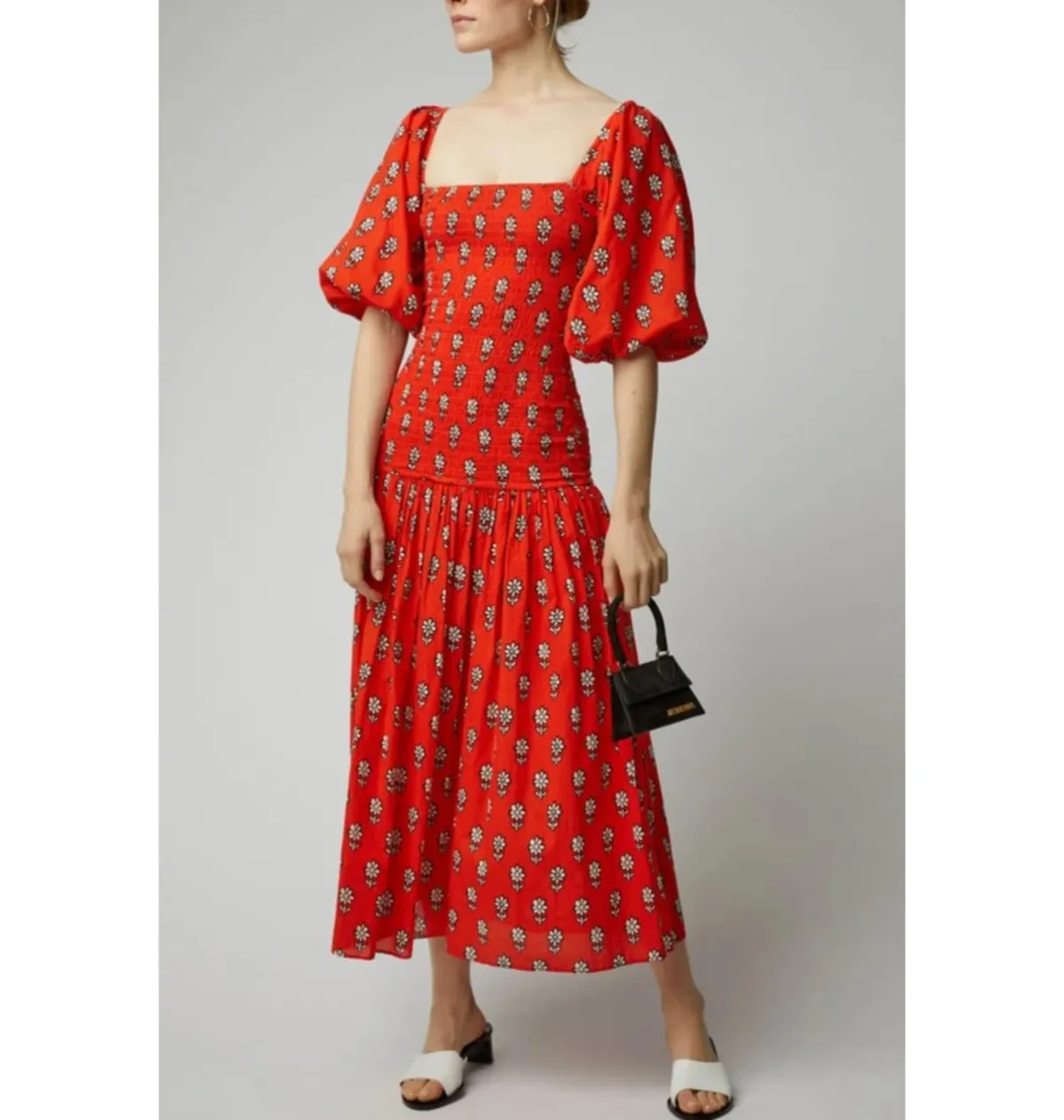 Rhode Harper Midi Dress Print Size 12 - Image 1