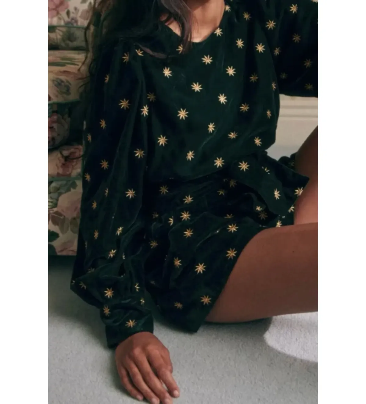 Sezane Tyson Set Emerald Size UK 10 - Image 2