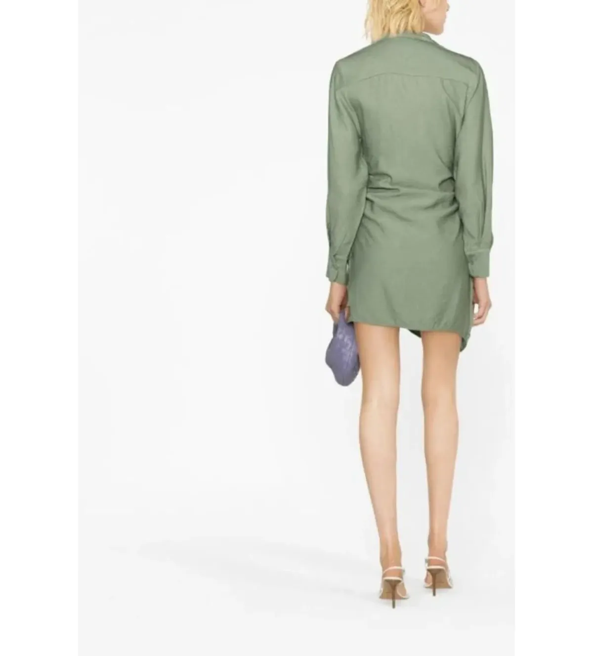 Jacquemus Bahia Mini Dress Green Size UK 14 - Image 4