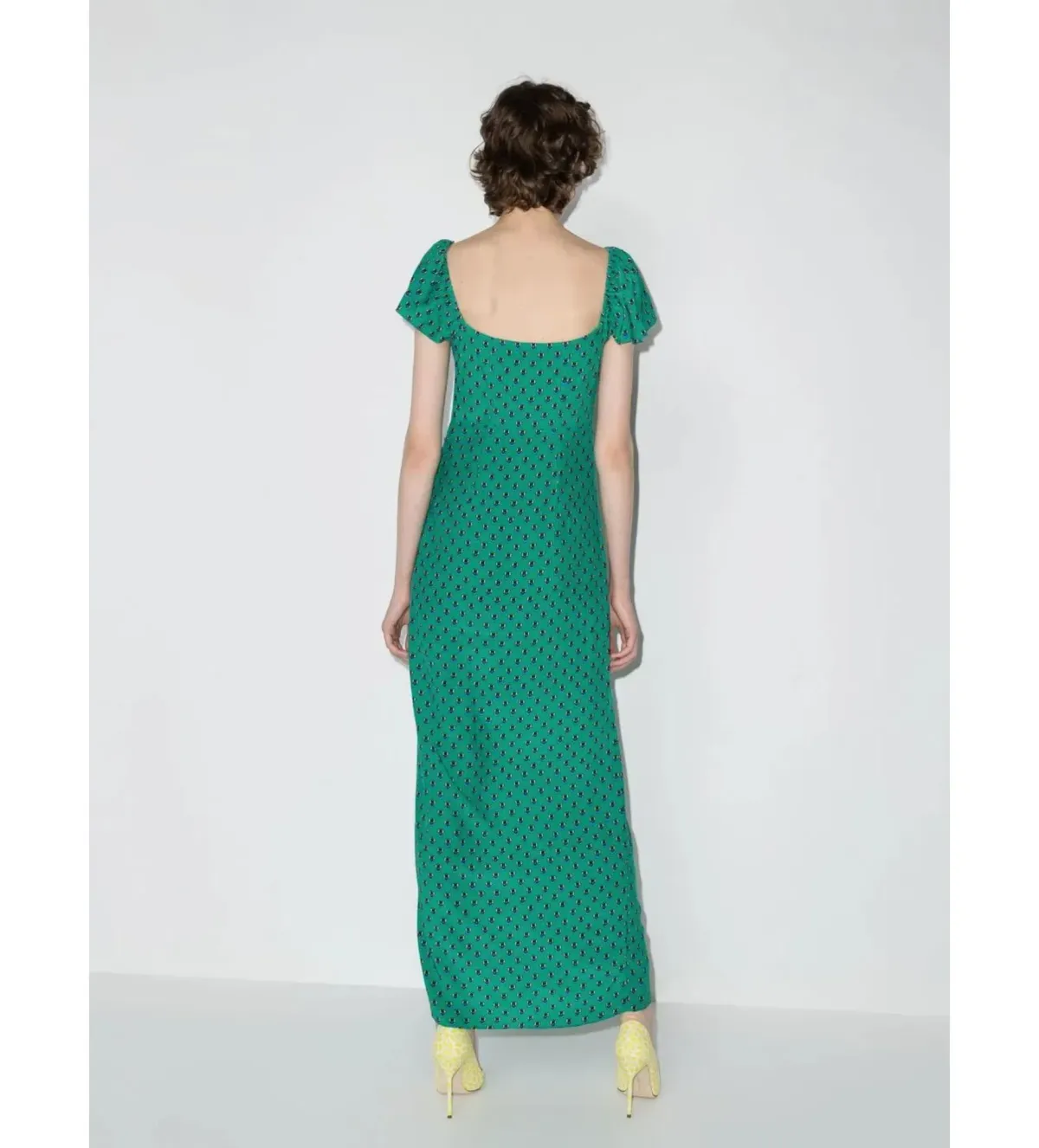 Staud Avril Maxi Dress Green Size UK 12 - Image 3