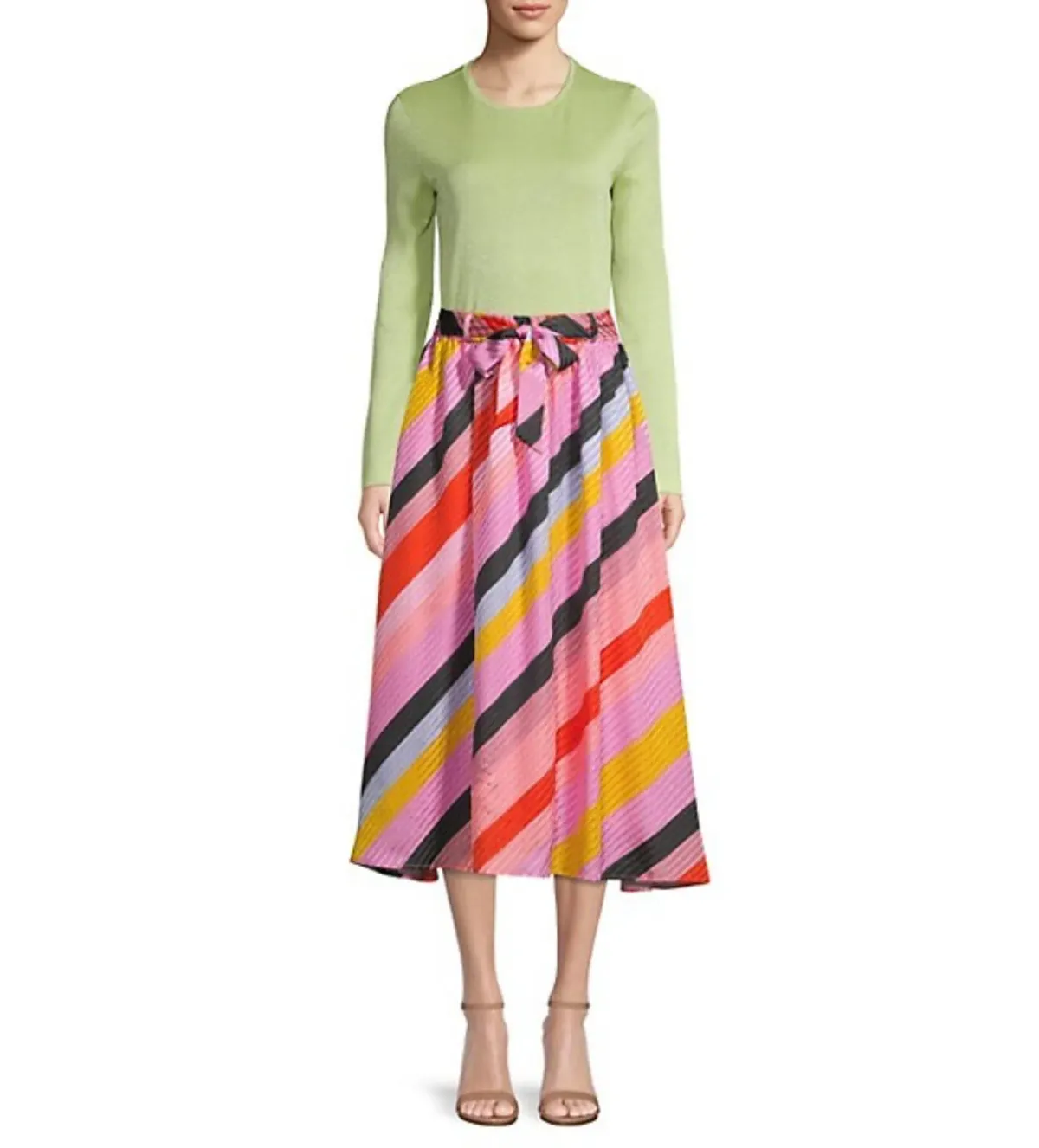 Stine Goya Audrey Midi Skirt Multi Size UK 10 - Image 1