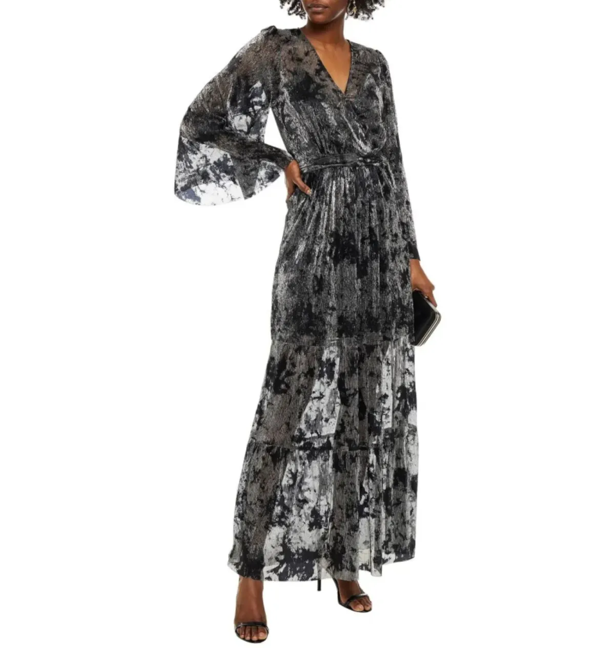 BA&SH Vianca Maxi Dress Black Size 10 - Image 4