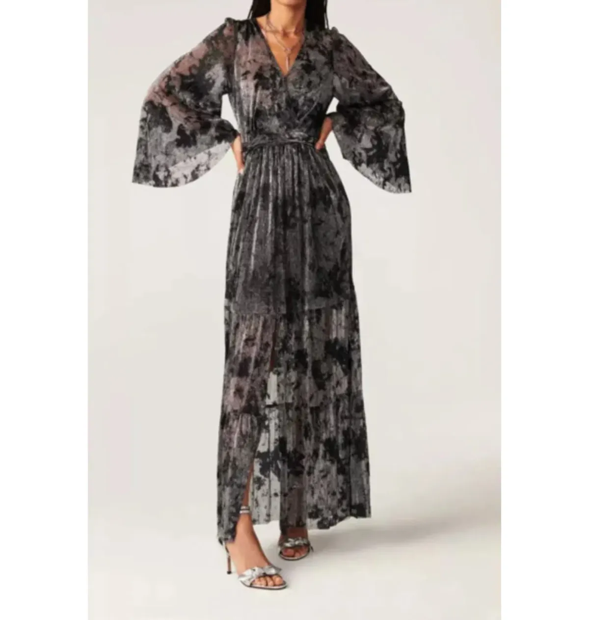 BA&SH Vianca Maxi Dress Black Size 10 - Image 3