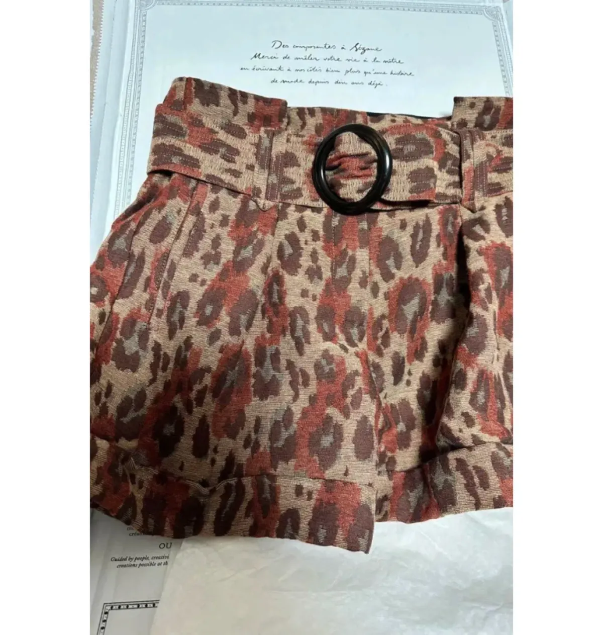 Sezane Rome Shorts Print Size 12 - Image 2