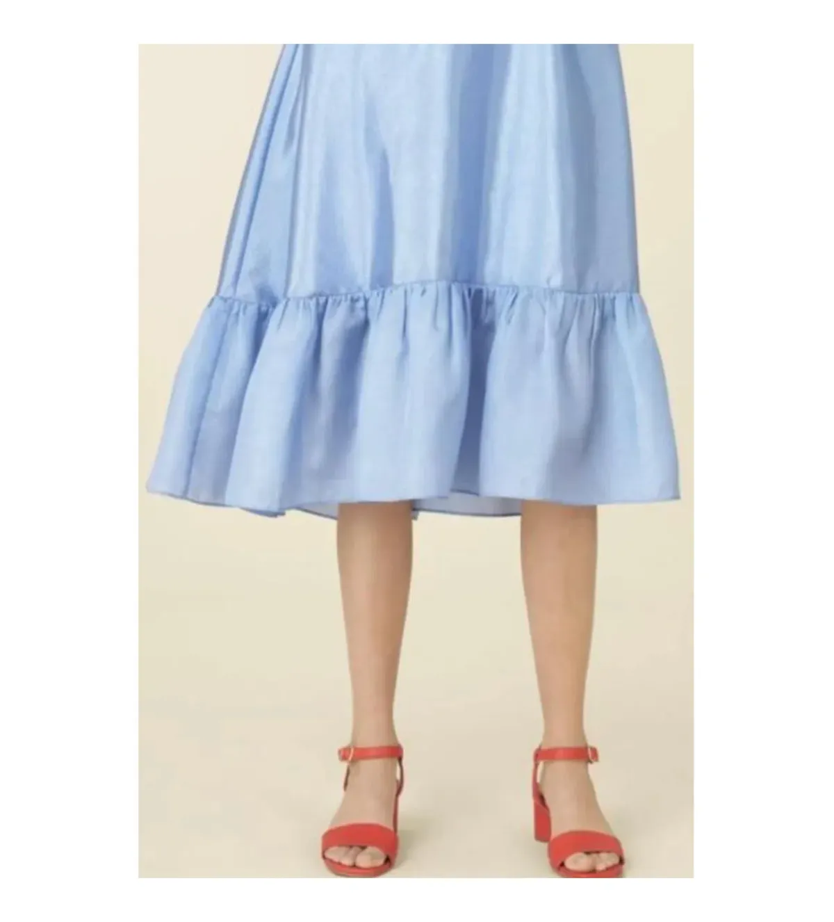Stine Goya Rent Betty Midi Skirt Blue Size L - Image 3