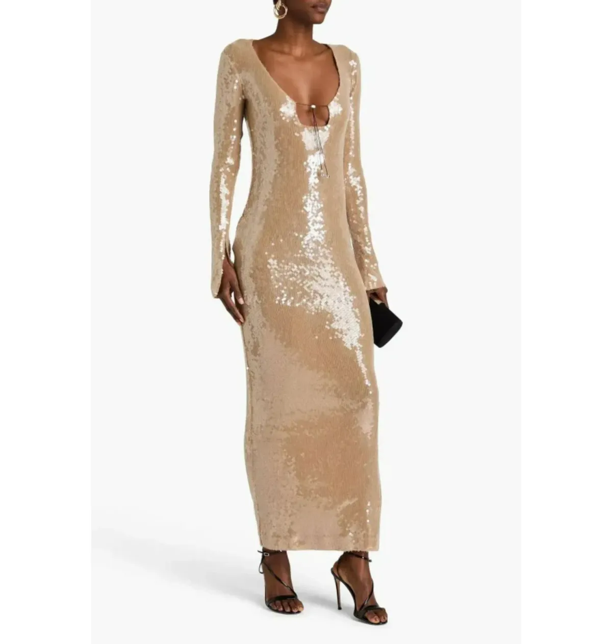 16Arlington Solaria Dress in Smoke Sequin Size UK 10 - Image 1