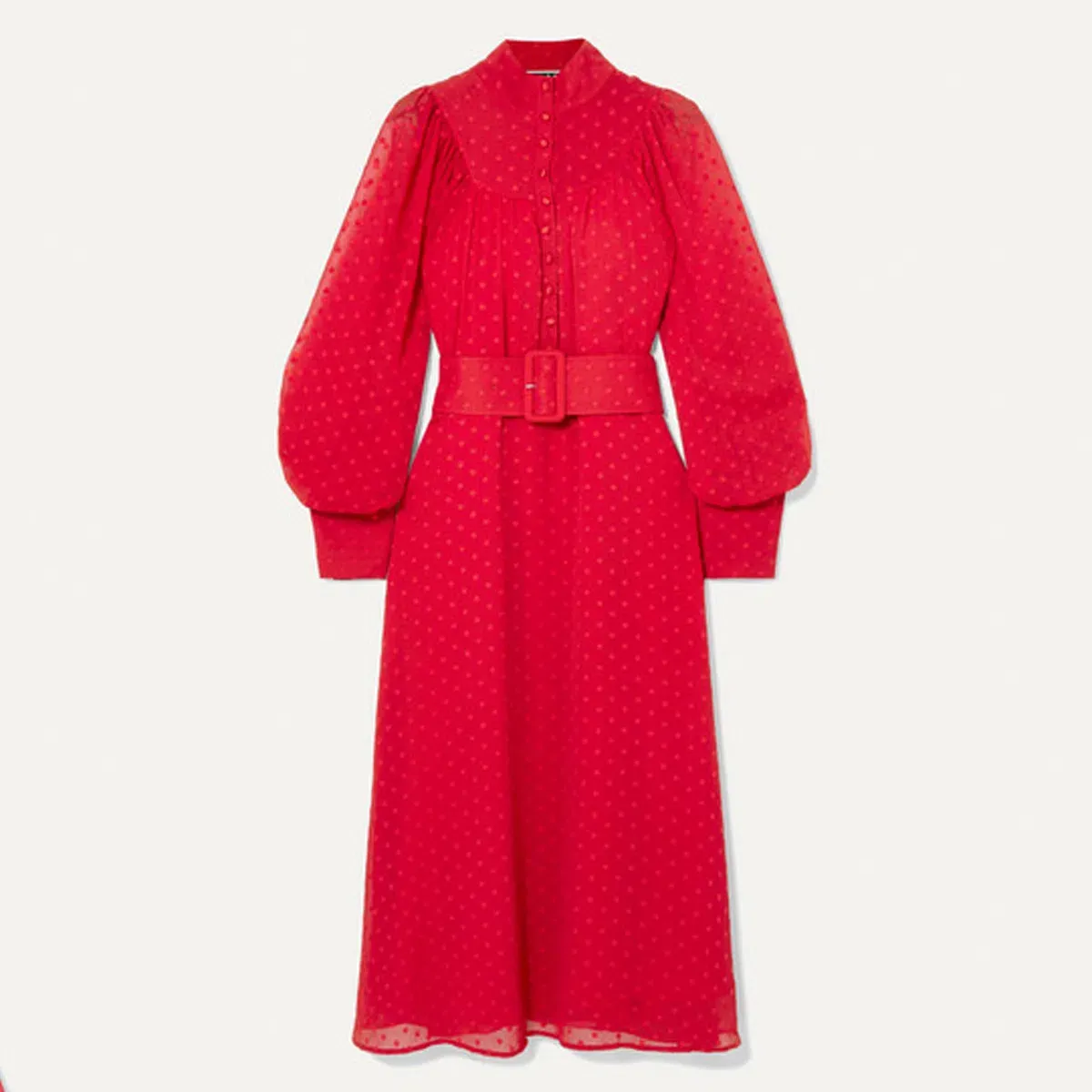 Rotate By Birger Christensen Number 37 Midi Dress Red Size UK 10 - Image 5